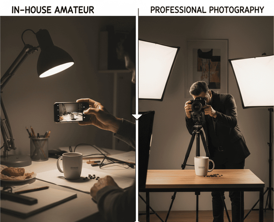 in house photographer vs professional business photographer