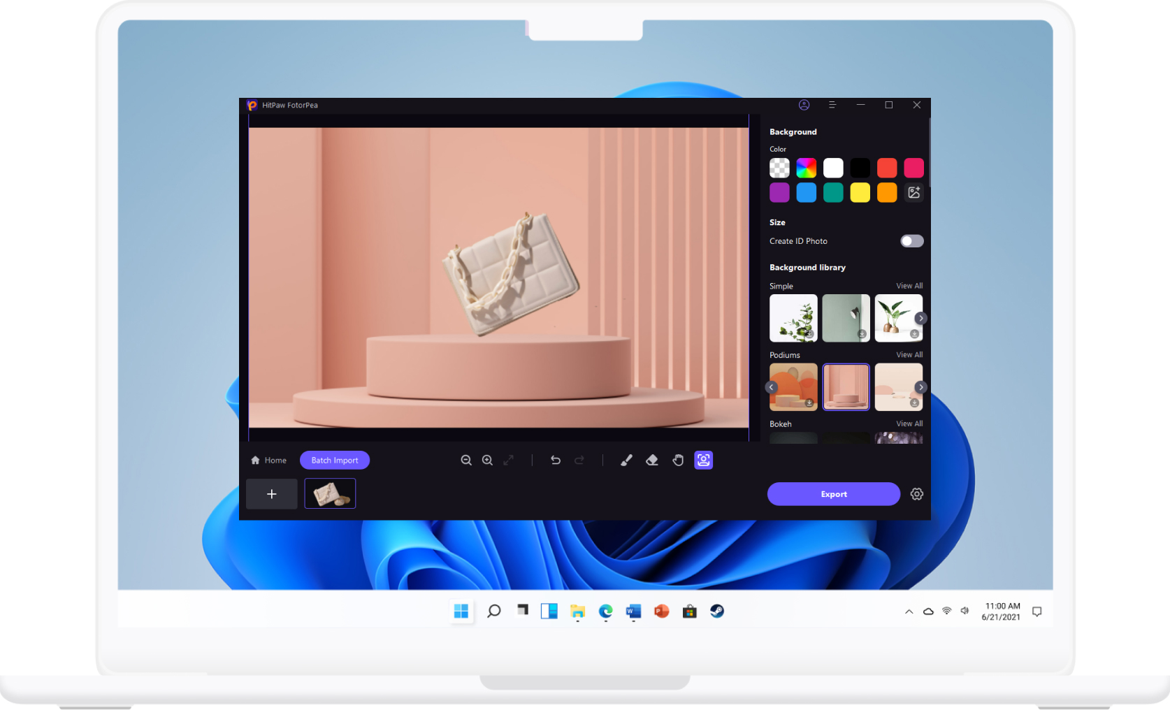 change photo background to new one with hitpaw fotorpea