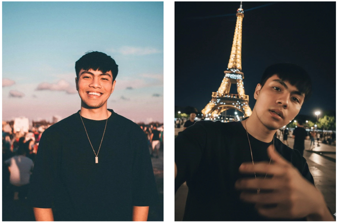 casual, unremarkable iphone selfie taken at night