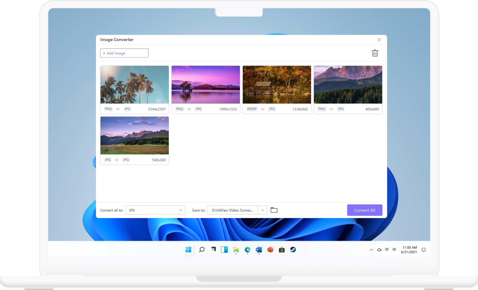 choose select photo format